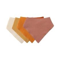 Bandana De Algodão Para Bebês, Toalha Absorvente De Saliva, Cor Sólida, Pano De Arroto, Lenço