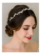 Bandana de casamento SWEETV Rhinestones Silver Crystal Bride
