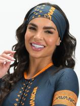 Bandana De Ciclismo Cinza e Laranja Evolution Savancini (3230)
