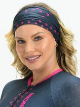 Bandana De Ciclismo Cinza e Pink Evolution Savancini (3230)