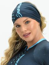 Bandana De Ciclismo Cinza e Turquesa Evolution Savancini (3230)