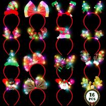 Bandana de Natal HOVACY Light Up LED 16 unidades para adultos