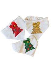 Bandana de Natal para Pets com Aplique de Árvore