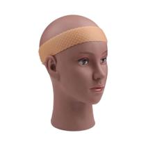 Bandana de Silicone Antiderrapante para Peruca - Preta e Marrom