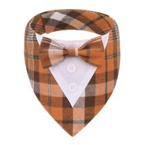 Bandana de smoking ADOGGYGO Fall Dog com gravata borboleta XL Bandana de smoking ADOGGYGO Fall Dog com gravata borboleta XL