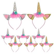 Bandana de unicórnio Little World, 8 peças para festa de aniversário