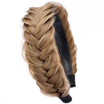 Bandana DIGUAN Wide Messy Braided Synthetic Hair Dirty Blonde Bandana DIGUAN Wide Messy Braided Synthetic Hair Dirty Blonde