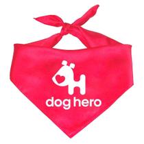 Bandana DogHero Herói Branco com Cereja para Cães - 1 Unidade