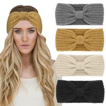 Bandana DRESHOW Winter para mulheres com turbante elástico tricotado