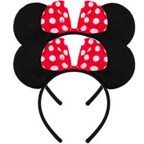 Bandana FANYITY Mouse Ears, faixa de cabelo de lantejoulas, 2 peças para festa