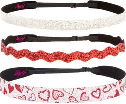 Bandana feminina Hipsy ajustável antiderrapante, moderna, pacote com 3