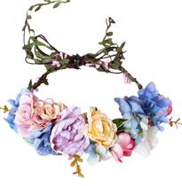 Bandana Flower Crown LLinfflr Fairy Woodland Elf Feminina Bandana Flower Crown LLinfflr Fairy Woodland Elf Feminina