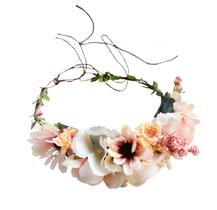 Bandana Flower Crown LLinfflr Fairy Woodland para mulheres rosa Bandana Flower Crown LLinfflr Fairy Woodland para mulheres rosa