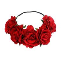 Bandana Flower Crown Tvoip Rose Floral para festival de casamento