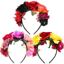 Bandana Flower Crown WILLBOND Mexican Rose 3 unidades