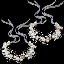 Bandana Flower Girl Retrowavy Rhinestone Crystal (dourada)