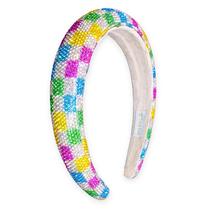 Bandana FROG SAC acolchoada para meninas Rhinestone Rainbow