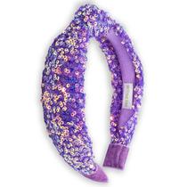 Bandana FROG SAC Sequin Knot Purple para meninas