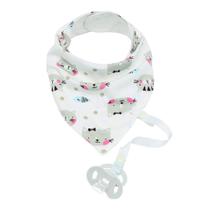 Bandana Gatinho Com Prendedor De Chupeta Buba Baby (3291)