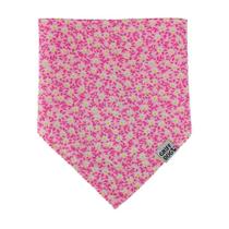 Bandana Griff Dog Flor Rosa para Cães - Tamanho M