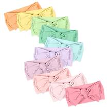 Bandana HonestBaby de algodão orgânico, pacote com 10 unidades Rainbow Girl