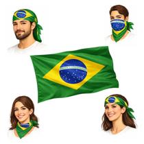 Bandana Lenço Bandeira Copa Do Mundo Brasil Seleção Torcida Bandeira Brasileira 55x55 Bandana Lenço Bandeira Copa Do Mundo Brasil Seleção Torcida Bandeira Brasileira 55x55