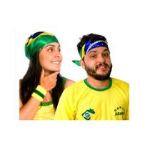 Bandana Lenço Do Brasil Bandeira Copa Do Mundo