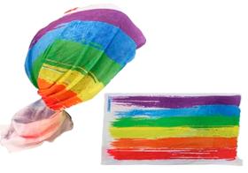 Bandana Lenço Rainbow Estampada