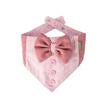 Bandana Modernpet Gravata Borboleta Rosa Bebê para Cães