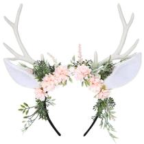 Bandana MOSTORY feita à mão Deer Ear Flower Antler Woodland Bandana MOSTORY feita à mão Deer Ear Flower Antler Woodland