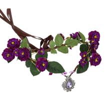 Bandana MOSTORY Purple Fairy Flower Crown Elf Renaissance