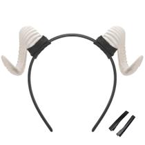 Bandana MOSTORY White Sheep Horns Devil Renfaire Cosplay