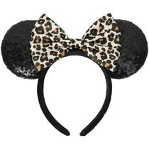 Bandana Mouse Ears ETLUK para mulheres e meninas (preta)