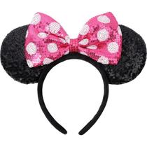 Bandana Mouse Ears ETLUK para mulheres e meninas (rosa)