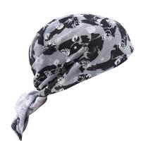 Bandana Nautika Skull Estampada Microfibra FPS 50 Cinza