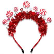 Bandana NVENF Candy Cane Christmas Girls Red Pink Alloy