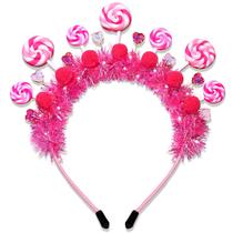 Bandana NVENF Candy Cane Lollipop, fantasia de Natal feminina Bandana NVENF Candy Cane Lollipop, fantasia de Natal feminina
