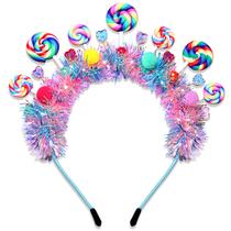 Bandana NVENF Candy para mulheres e meninas Pom Pom Lollipop Bandana NVENF Candy para mulheres e meninas Pom Pom Lollipop