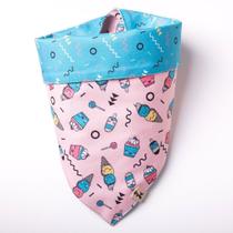 Bandana para cachorro Bo.be dupla face Sorbet