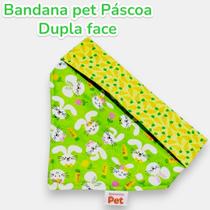 Bandana para cachorro ou gato Dupla face - Estampa de Páscoa - Todos os tamanhos disponíveis !