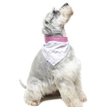 Bandana para Cachorro - Tecido Dupla face e Laço Pied De Poule