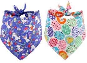 Bandana para cães BoomBone Easter, pacote com 2 unidades para cães de tamanho médio a grande Bandana para cães BoomBone Easter, pacote com 2 unidades para cães de tamanho médio a grande