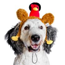 Bandana para cães Midlee Pilgrim Turkey no Dia de Ação de Graças