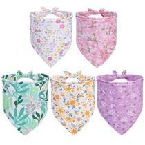Bandana para cães PAWCHIE, lenço reversível, babadores triangulares, pacote com 5