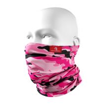 Bandana Pesca Buff TubeNeck Elastic Camuflado Rosa Matadeira