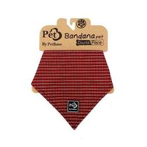 Bandana Pet Dupla Face Luxo Vermelha E Material sintético