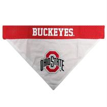 Bandana Pets First Collegiate Ohio State Buckeyes S/M vermelho/branco