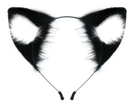 Bandana QinRuan Cat Fox, pele sintética, orelhas de animais Bandana QinRuan Cat Fox, pele sintética, orelhas de animais