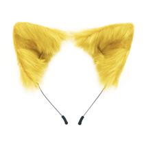 Bandana QinRuan Cat Fox, pele sintética, orelhas, Halloween, cosplay