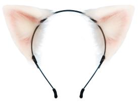 Bandana QinRuan, pele sintética, gato, orelhas de raposa, cosplay feito à mão